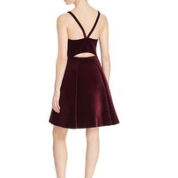 Whistles Dresses & Skirts - Whistles NWT B Love Velvet Dress in Maroon.